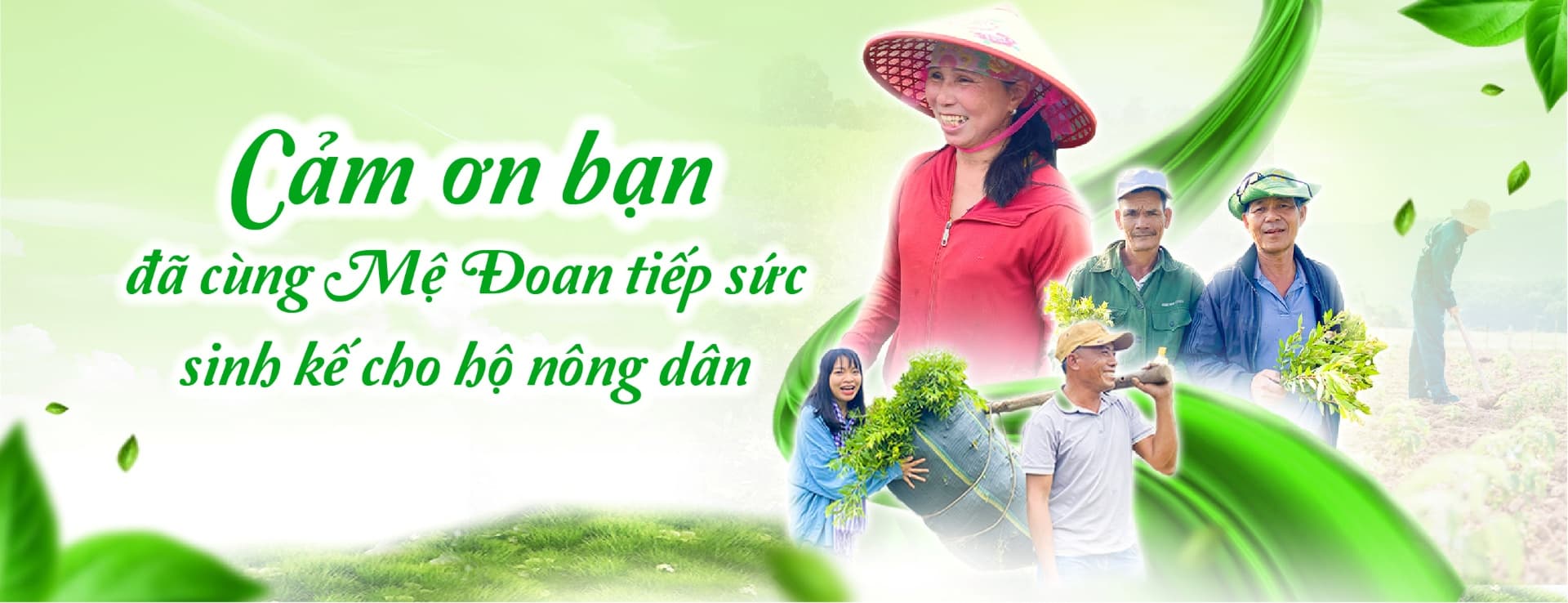 Banner cảm ơn chiến dịch Mẹ Đoan